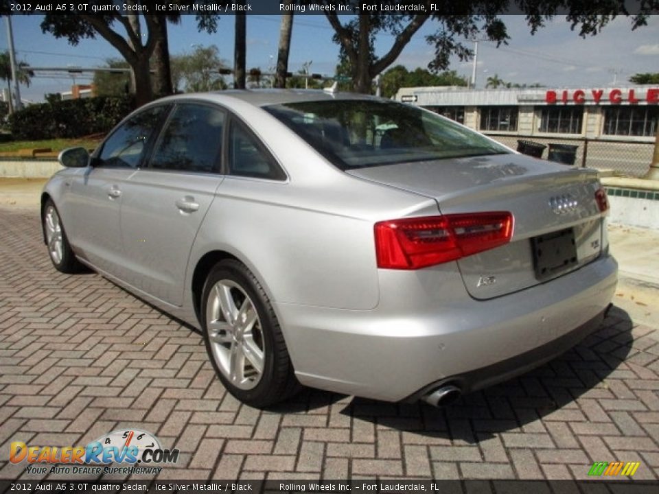 2012 Audi A6 3.0T quattro Sedan Ice Silver Metallic / Black Photo #6