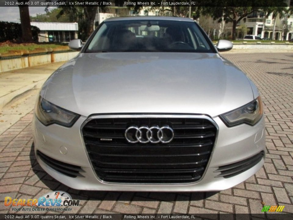 2012 Audi A6 3.0T quattro Sedan Ice Silver Metallic / Black Photo #16