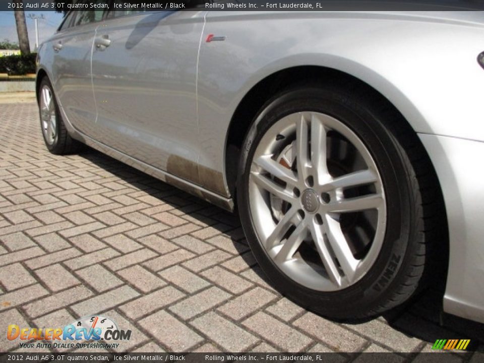 2012 Audi A6 3.0T quattro Sedan Ice Silver Metallic / Black Photo #20