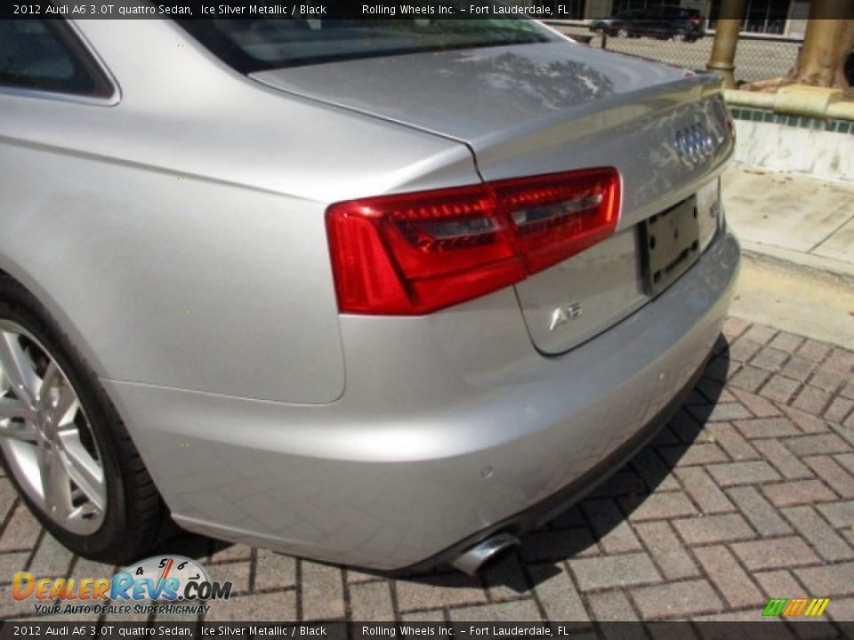 2012 Audi A6 3.0T quattro Sedan Ice Silver Metallic / Black Photo #22