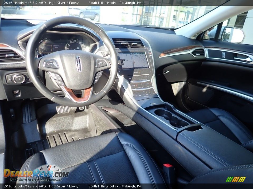 Ebony Interior - 2016 Lincoln MKZ 3.7 AWD Photo #17