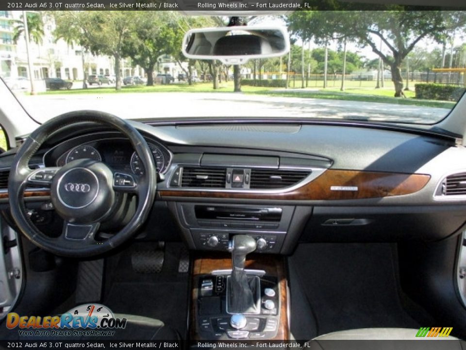 2012 Audi A6 3.0T quattro Sedan Ice Silver Metallic / Black Photo #28