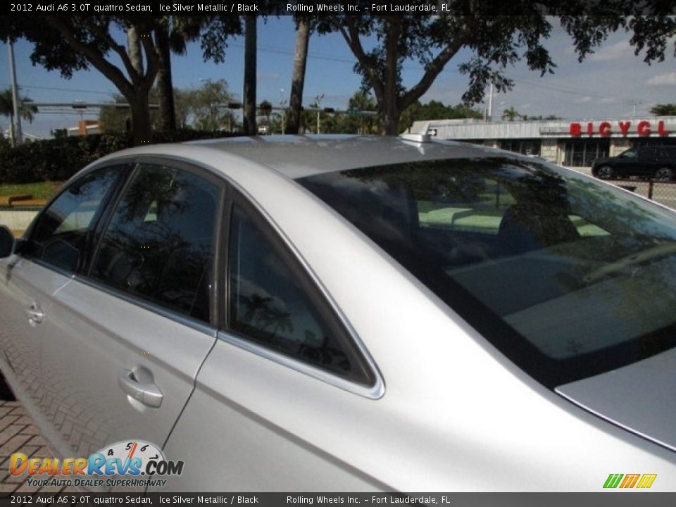 2012 Audi A6 3.0T quattro Sedan Ice Silver Metallic / Black Photo #29