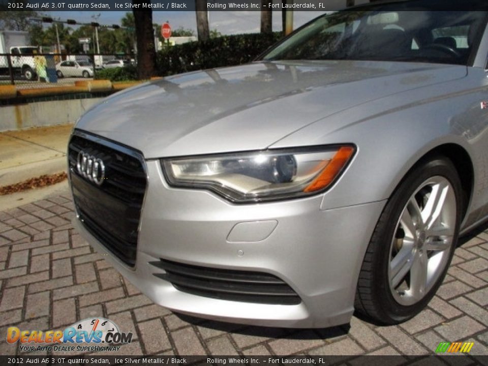 2012 Audi A6 3.0T quattro Sedan Ice Silver Metallic / Black Photo #31