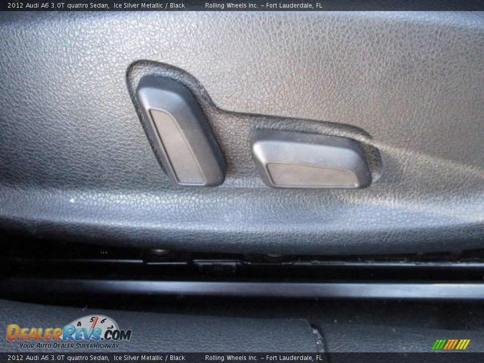 2012 Audi A6 3.0T quattro Sedan Ice Silver Metallic / Black Photo #35