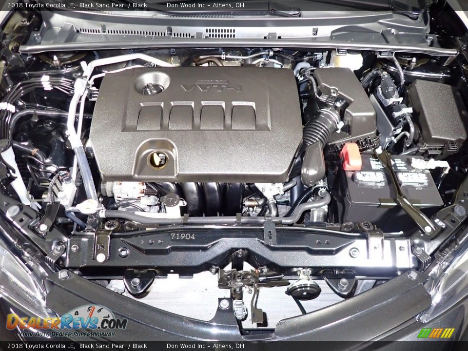 2018 Toyota Corolla LE Black Sand Pearl / Black Photo #6