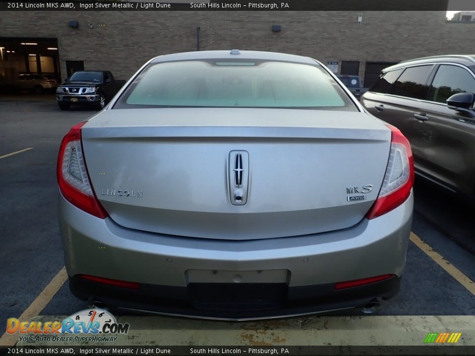 2014 Lincoln MKS AWD Ingot Silver Metallic / Light Dune Photo #3