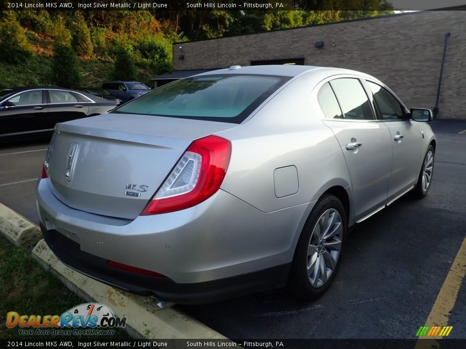 2014 Lincoln MKS AWD Ingot Silver Metallic / Light Dune Photo #4