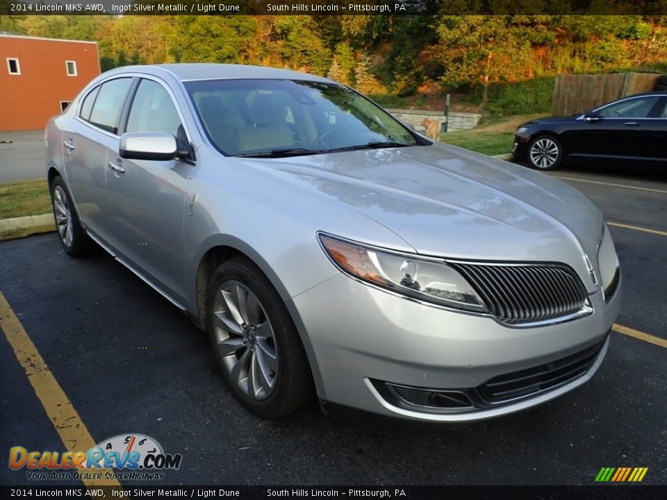 2014 Lincoln MKS AWD Ingot Silver Metallic / Light Dune Photo #5