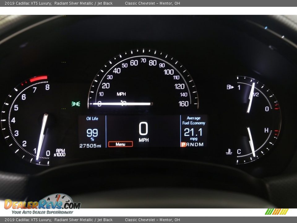 2019 Cadillac XTS Luxury Radiant Silver Metallic / Jet Black Photo #9