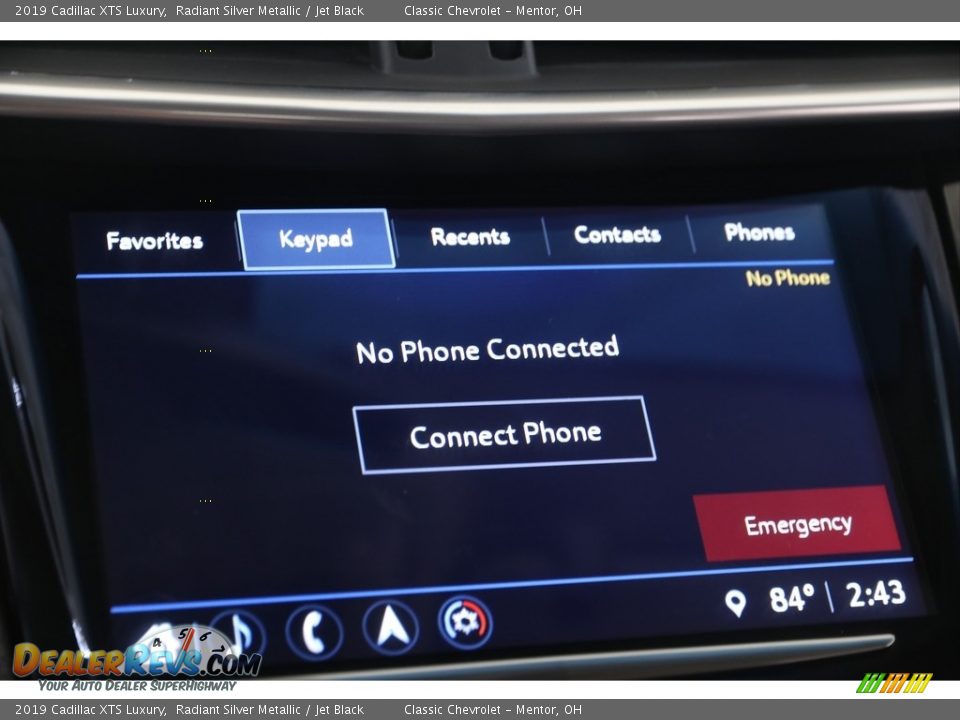 2019 Cadillac XTS Luxury Radiant Silver Metallic / Jet Black Photo #14