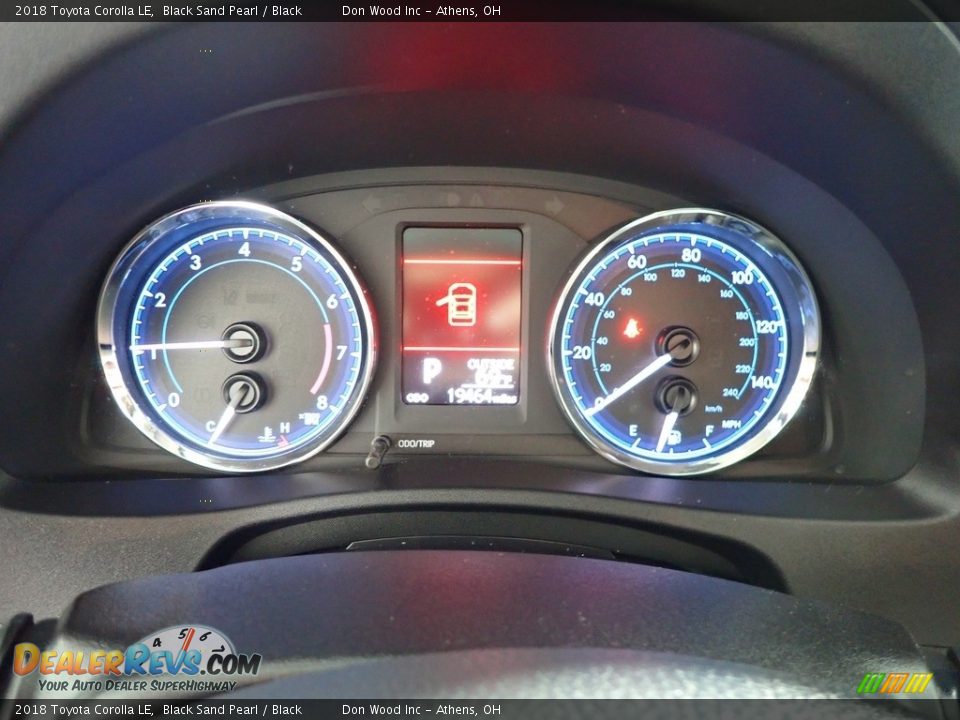 2018 Toyota Corolla LE Black Sand Pearl / Black Photo #27