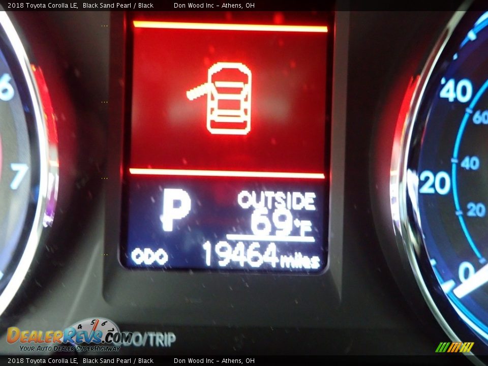2018 Toyota Corolla LE Black Sand Pearl / Black Photo #28