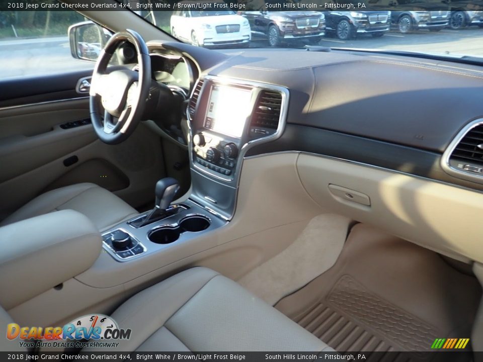 2018 Jeep Grand Cherokee Overland 4x4 Bright White / Brown/Light Frost Beige Photo #12