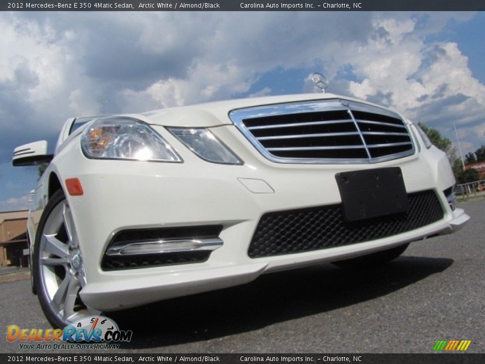 2012 Mercedes-Benz E 350 4Matic Sedan Arctic White / Almond/Black Photo #2