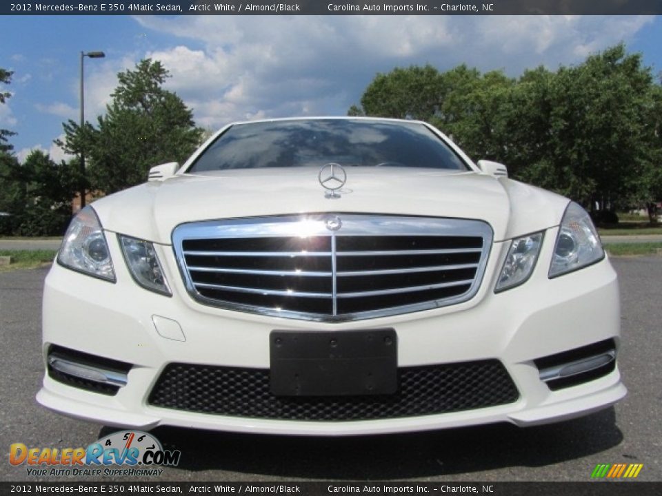 2012 Mercedes-Benz E 350 4Matic Sedan Arctic White / Almond/Black Photo #4