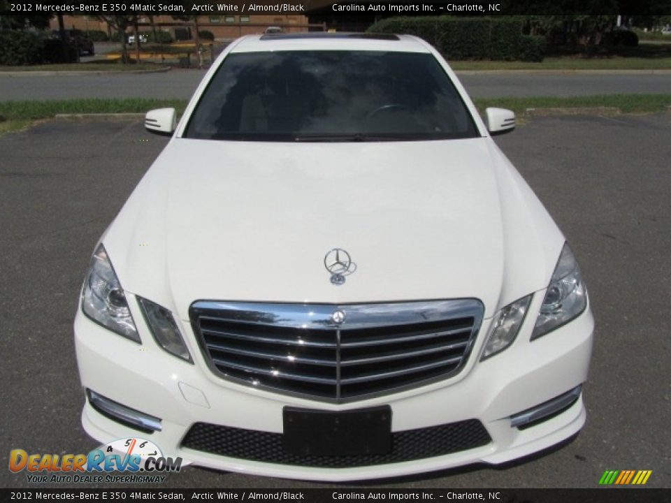 2012 Mercedes-Benz E 350 4Matic Sedan Arctic White / Almond/Black Photo #5