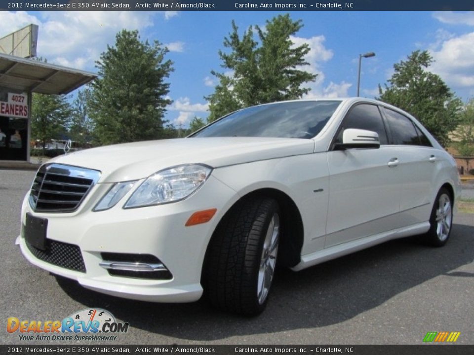 2012 Mercedes-Benz E 350 4Matic Sedan Arctic White / Almond/Black Photo #6