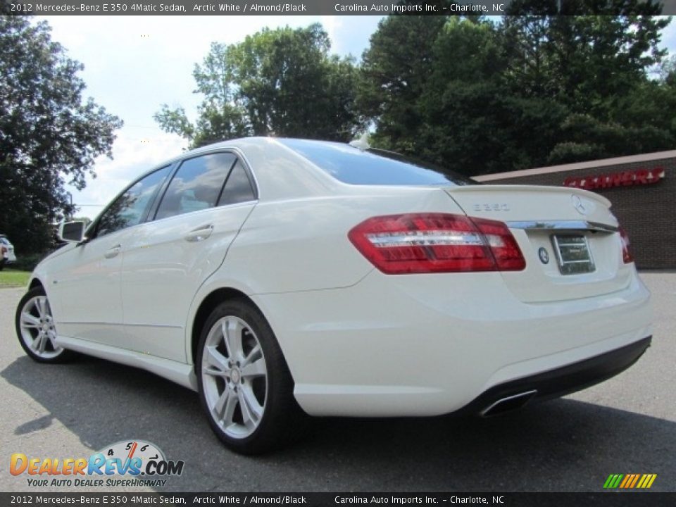 2012 Mercedes-Benz E 350 4Matic Sedan Arctic White / Almond/Black Photo #8