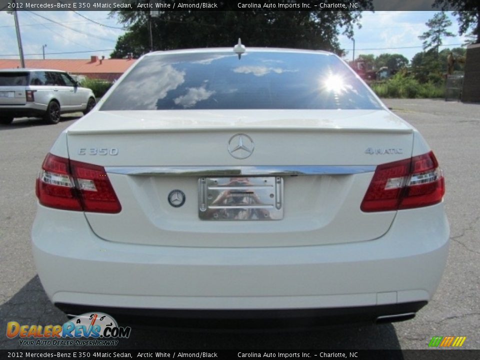 2012 Mercedes-Benz E 350 4Matic Sedan Arctic White / Almond/Black Photo #9