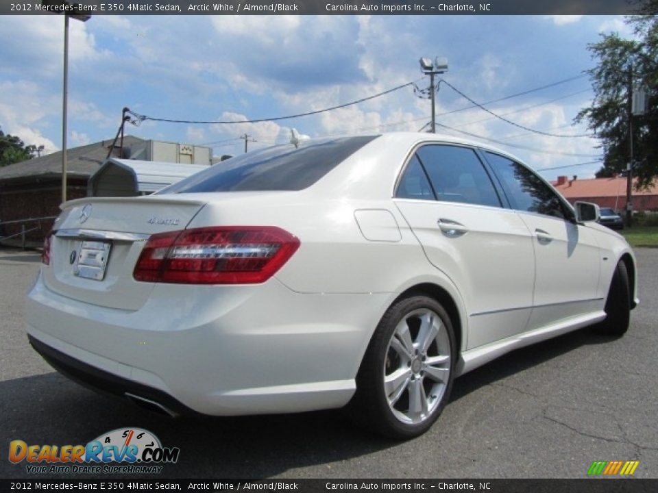 2012 Mercedes-Benz E 350 4Matic Sedan Arctic White / Almond/Black Photo #10