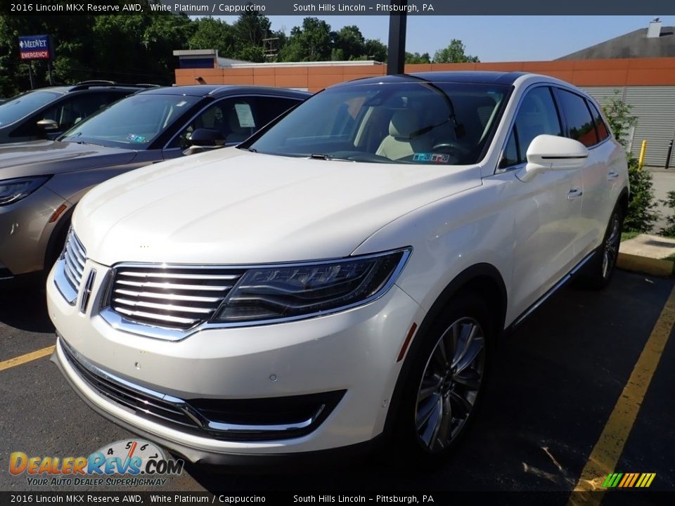 White Platinum 2016 Lincoln MKX Reserve AWD Photo #1