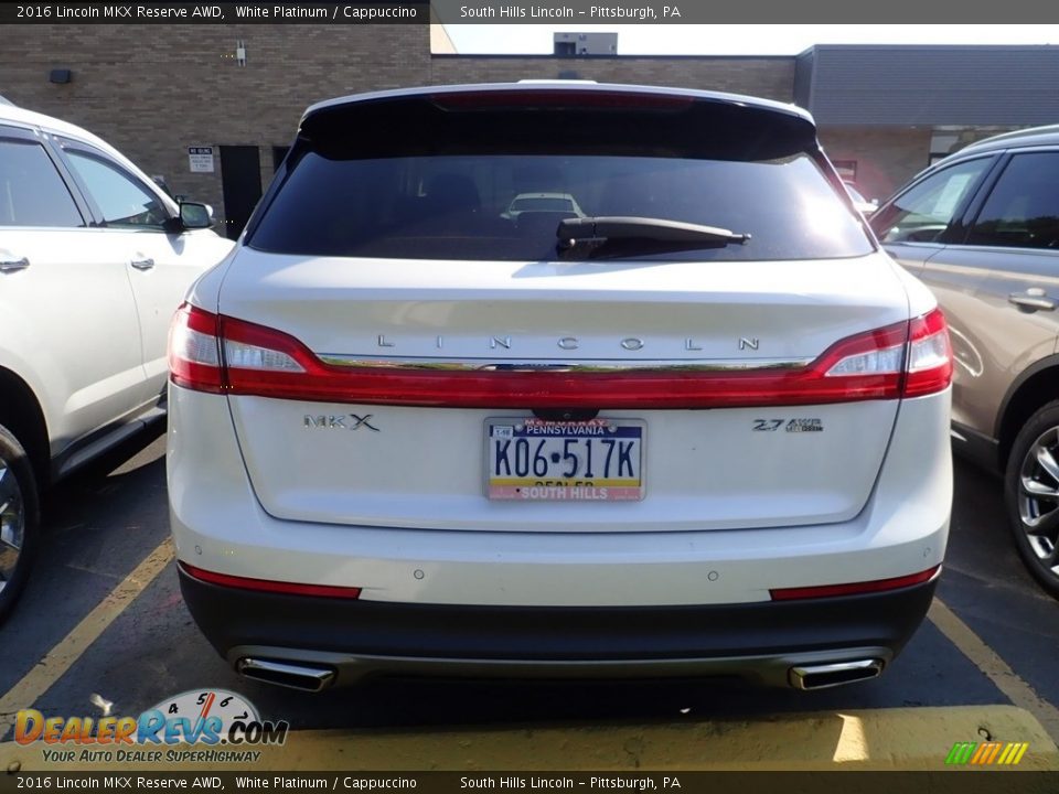 2016 Lincoln MKX Reserve AWD White Platinum / Cappuccino Photo #3