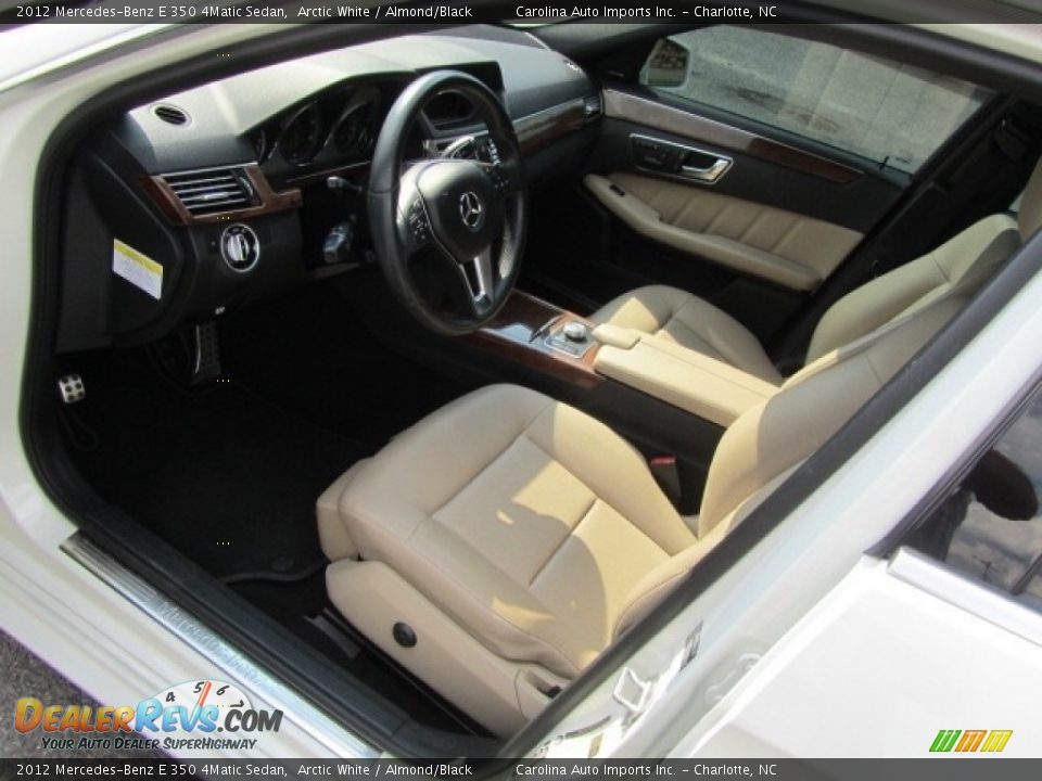 2012 Mercedes-Benz E 350 4Matic Sedan Arctic White / Almond/Black Photo #17