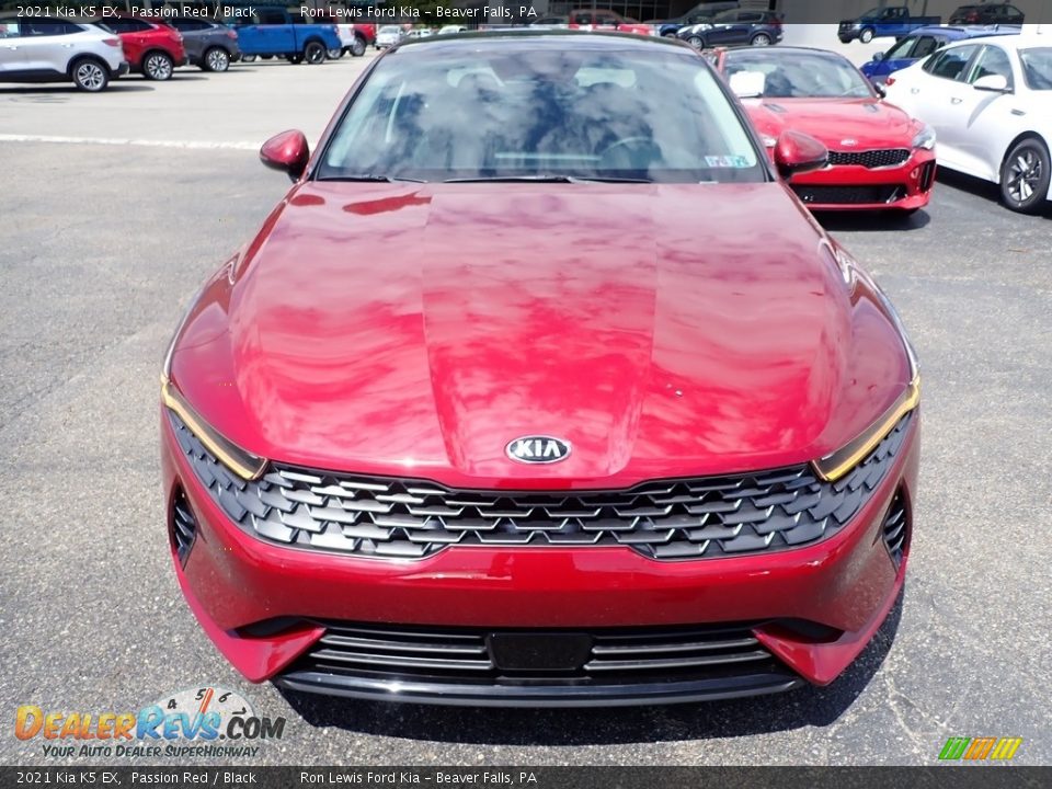 Passion Red 2021 Kia K5 EX Photo #4