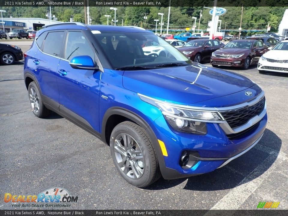 Neptune Blue 2021 Kia Seltos S AWD Photo #3