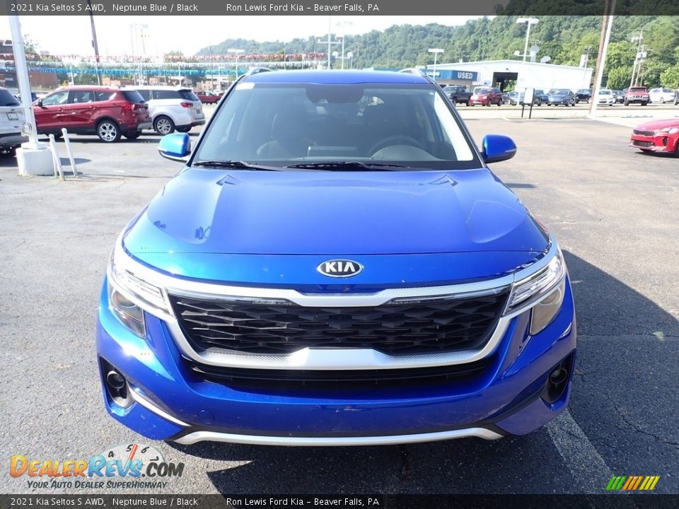 2021 Kia Seltos S AWD Neptune Blue / Black Photo #4