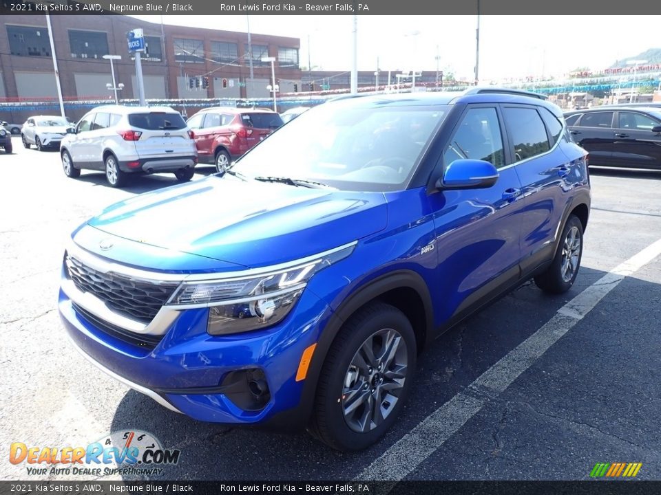 Neptune Blue 2021 Kia Seltos S AWD Photo #5