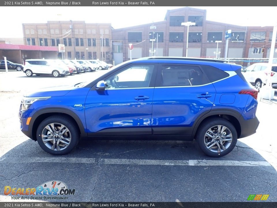 Neptune Blue 2021 Kia Seltos S AWD Photo #6