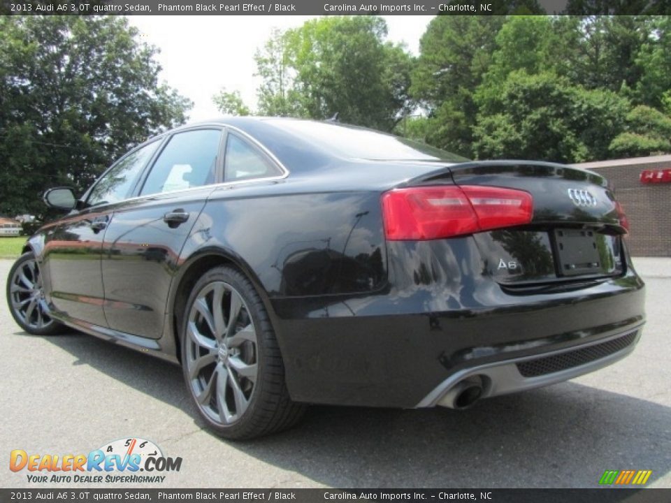 2013 Audi A6 3.0T quattro Sedan Phantom Black Pearl Effect / Black Photo #8