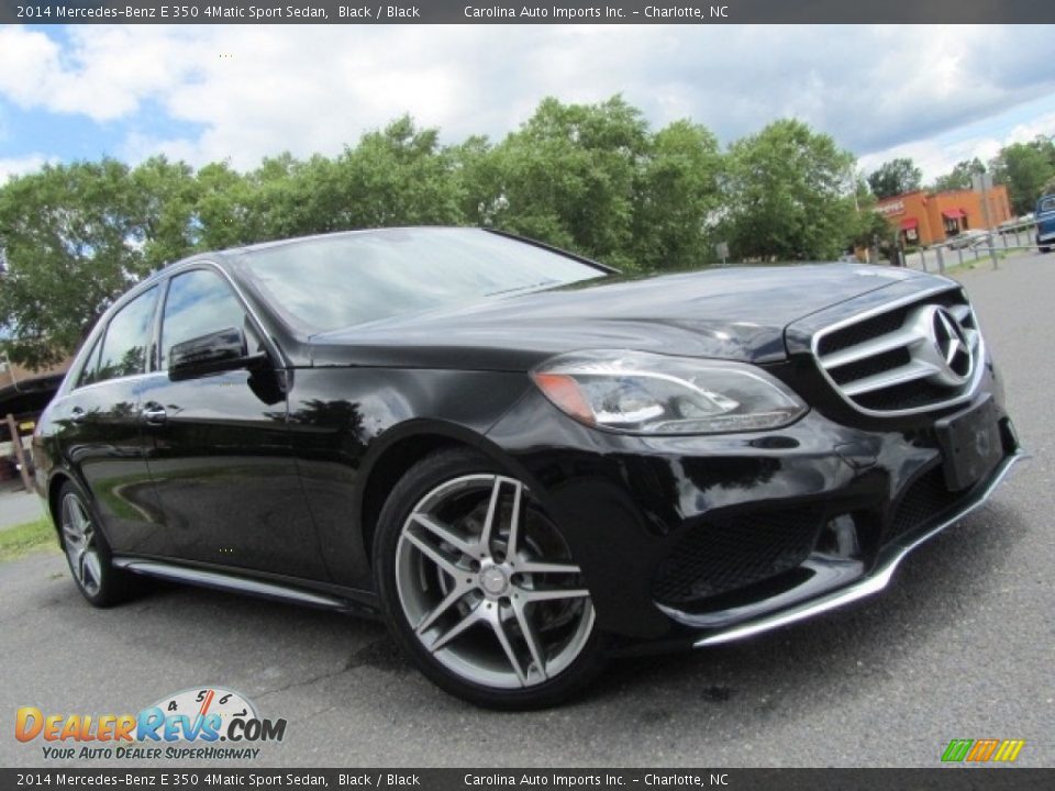 2014 Mercedes-Benz E 350 4Matic Sport Sedan Black / Black Photo #1