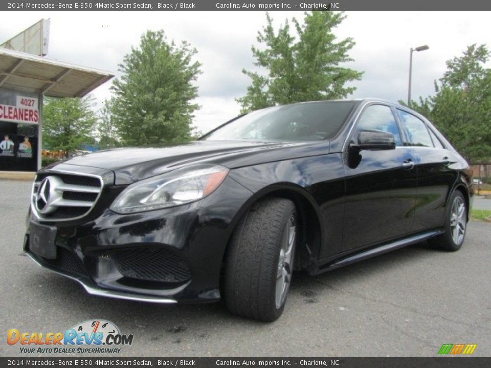 2014 Mercedes-Benz E 350 4Matic Sport Sedan Black / Black Photo #6