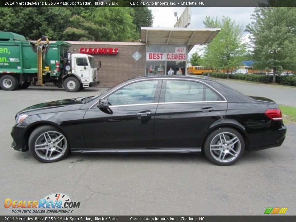 2014 Mercedes-Benz E 350 4Matic Sport Sedan Black / Black Photo #7