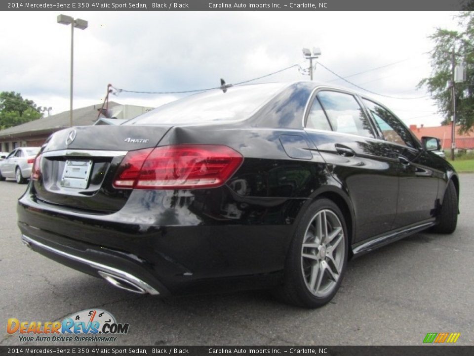 2014 Mercedes-Benz E 350 4Matic Sport Sedan Black / Black Photo #10