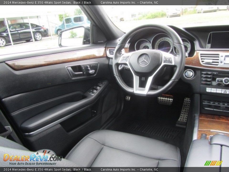 2014 Mercedes-Benz E 350 4Matic Sport Sedan Black / Black Photo #12