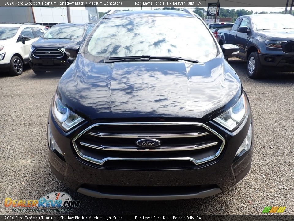 2020 Ford EcoSport Titanium Shadow Black / Medium Light Stone Photo #4