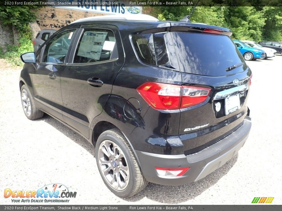 2020 Ford EcoSport Titanium Shadow Black / Medium Light Stone Photo #7