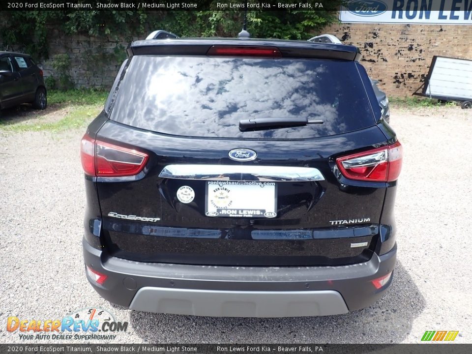 2020 Ford EcoSport Titanium Shadow Black / Medium Light Stone Photo #8
