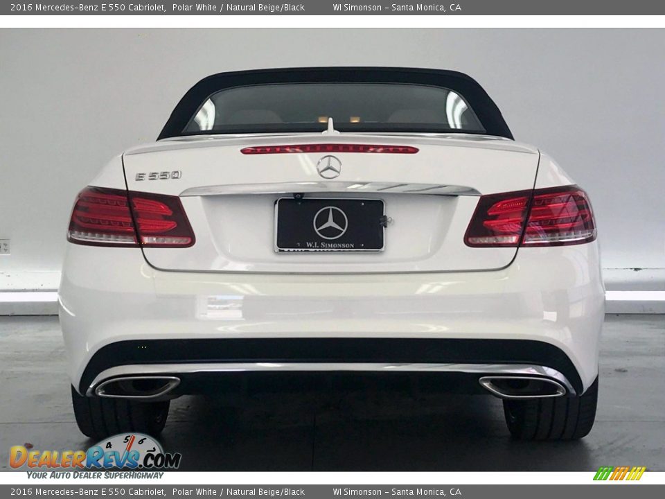 2016 Mercedes-Benz E 550 Cabriolet Polar White / Natural Beige/Black Photo #3