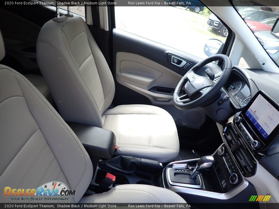 2020 Ford EcoSport Titanium Shadow Black / Medium Light Stone Photo #10
