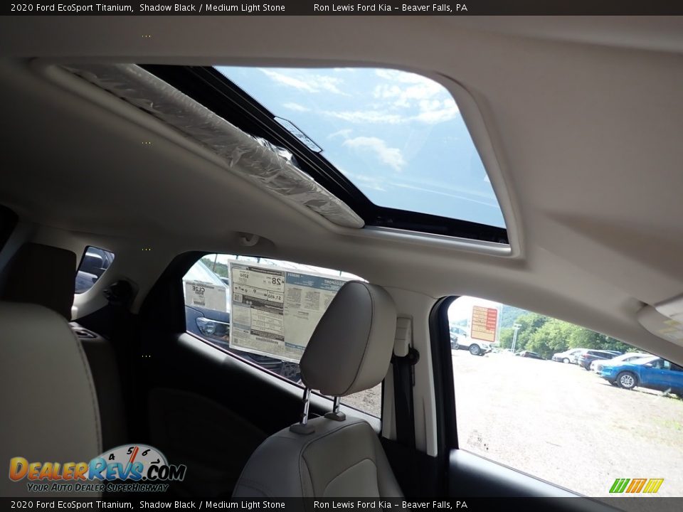 2020 Ford EcoSport Titanium Shadow Black / Medium Light Stone Photo #12