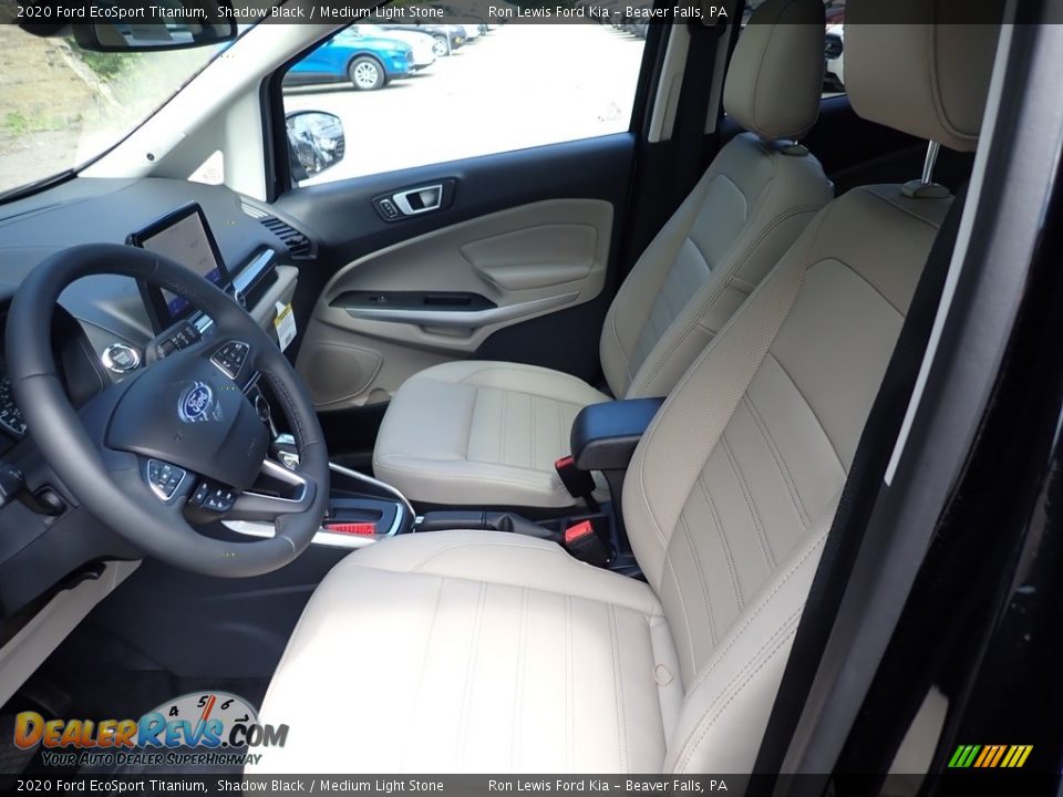 2020 Ford EcoSport Titanium Shadow Black / Medium Light Stone Photo #13