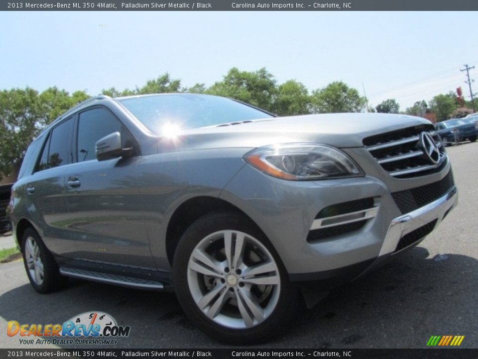 2013 Mercedes-Benz ML 350 4Matic Palladium Silver Metallic / Black Photo #1