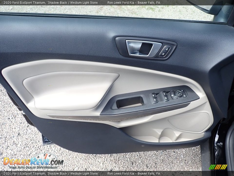 2020 Ford EcoSport Titanium Shadow Black / Medium Light Stone Photo #14