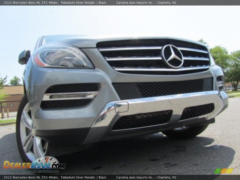 2013 Mercedes-Benz ML 350 4Matic Palladium Silver Metallic / Black Photo #2