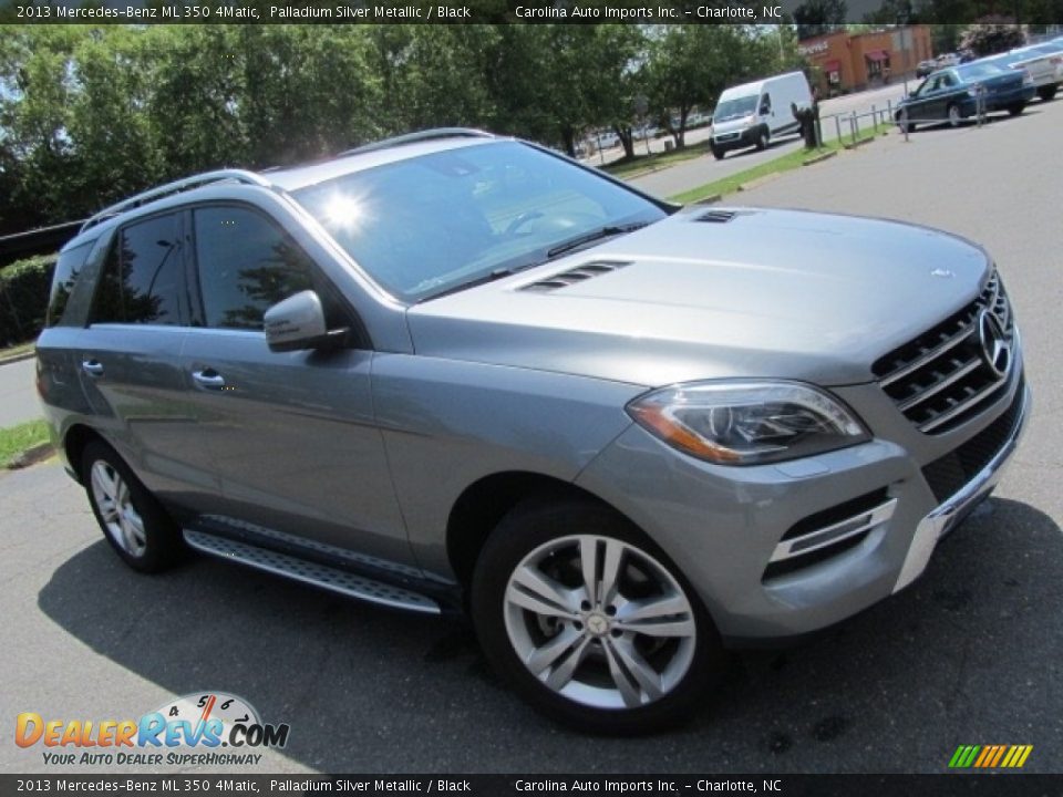 2013 Mercedes-Benz ML 350 4Matic Palladium Silver Metallic / Black Photo #3